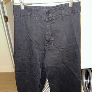 Wide leg black jeans